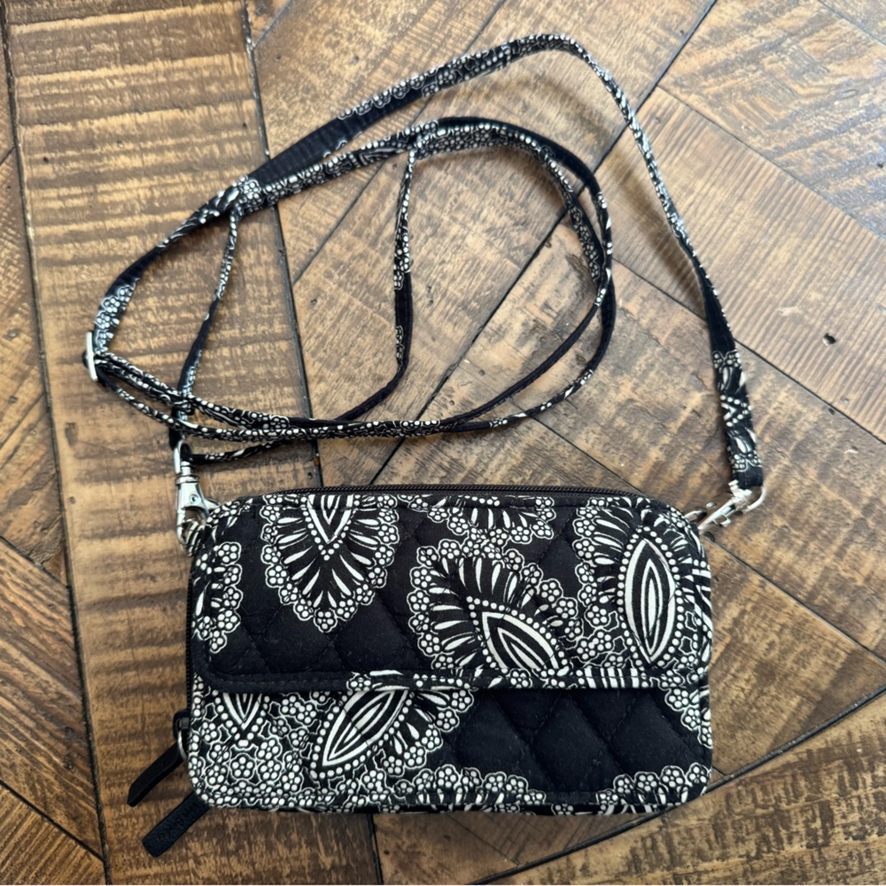 Vera Bradley Black and White Patterned Crossbody Bag